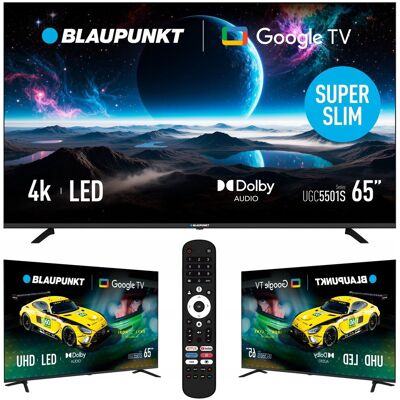 Telewizor 65' Smart TV LED Blaupunkt 65UGC5501S Google TV 4K HDR Bluetooth Telewizor 65' Smart TV LED Blaupunkt 65UGC5501S Google TV 4K HDR Bluetooth