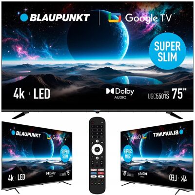Telewizor 75' Smart TV LED Blaupunkt 75UGC5501S Google TV 4K HDR Bluetooth Telewizor 75' Smart TV LED Blaupunkt 75UGC5501S Google TV 4K HDR Bluetooth