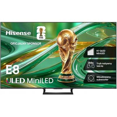 Telewizor Hisense 55E8S 55” MiniLED 4K UHD 144Hz VIDAA Telewizor Hisense 55E8S 55” MiniLED 4K UHD 144Hz VIDAA