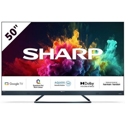 Telewizor Led Sharp 50fq8eg 50'' 4k 144hz Google Tv Quantum Dot Telewizor Led Sharp 50fq8eg 50'' 4k 144hz Google Tv Quantum Dot