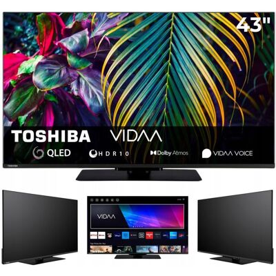 Telewizor Smart TV QLED 43' TOSHIBA 43QV3F63DA FullHD VIDAA DVBT2 Bluetooth Telewizor Smart TV QLED 43' TOSHIBA 43QV3F63DA FullHD VIDAA DVBT2 Bluetooth