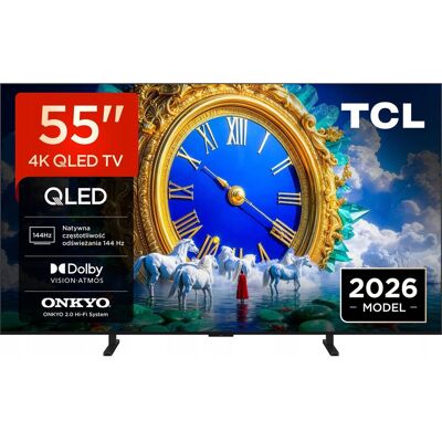 Telewizor TCL 55A400 55” QLED 4K UHD 144Hz Google TV ONKYO Hi-Fi HDR10+ Telewizor TCL 55A400 55” QLED 4K UHD 144Hz Google TV ONKYO Hi-Fi HDR10+