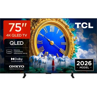 Telewizor TCL 75A400 75” QLED 4K UHD 144Hz Google TV ONKYO Hi-Fi HDR10+ Telewizor TCL 75A400 75” QLED 4K UHD 144Hz Google TV ONKYO Hi-Fi HDR10+