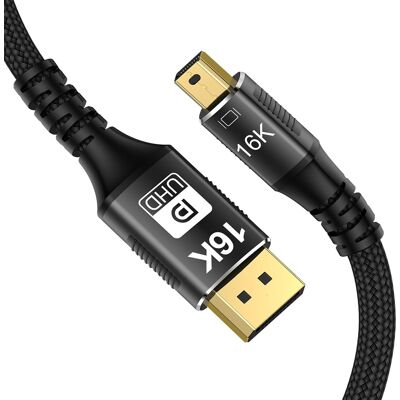 Inny producent Minidp 3m Dp 16k 8k 4k Dwukierunkowy Wideo Monitor Telewizor Inny producent Minidp 3m Dp 16k 8k 4k Dwukierunkowy Wideo Monitor Telewizor