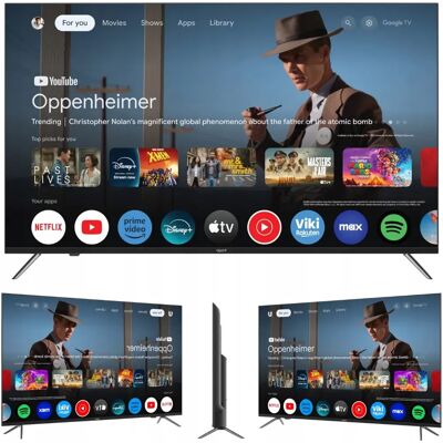 Inny producent Telewizor Google Tv Q.Bell 50' Qt50ugf9a 4k Hdr Smart Dvb-T2 Led Bezramkowy Inny producent Telewizor Google Tv Q.Bell 50' Qt50ugf9a 4k Hdr Smart Dvb-T2 Led Bezramkowy