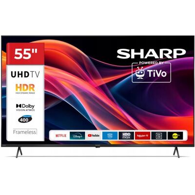 Telewizor Sharp 55hk4445e 4k Uhd Tivo Os Hdr Dolby Atmos Led Czarny Telewizor Sharp 55hk4445e 4k Uhd Tivo Os Hdr Dolby Atmos Led Czarny