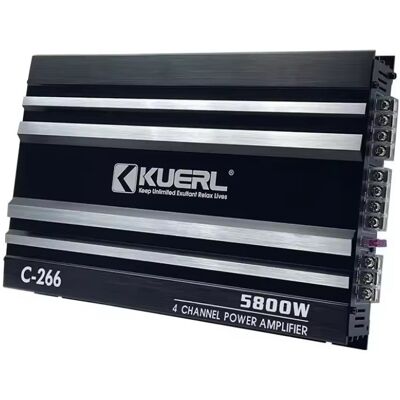 Inny producent Wzmacniacz Samochodowy 4-Kanałowy Kuerl C-266 5800w Max Klasa Ab Inny producent Wzmacniacz Samochodowy 4-Kanałowy Kuerl C-266 5800w Max Klasa Ab