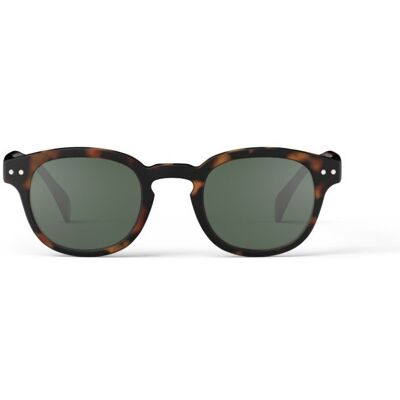 Izipizi - Okulary Przeciwsłoneczne Sun Adult C Tortoise Green Lenses Izipizi - Okulary Przeciwsłoneczne Sun Adult C Tortoise Green Lenses