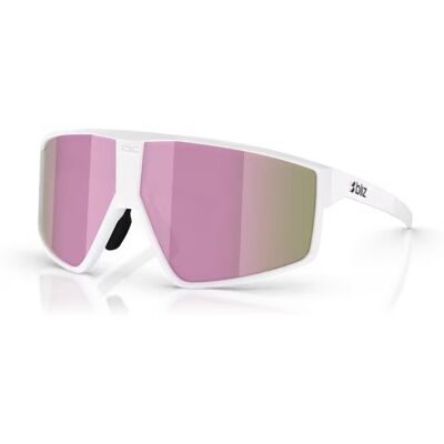 Okulary Bliz P002 - Matte White/ Brown Mirror Pink - L Okulary Bliz P002 - Matte White/ Brown Mirror Pink - L