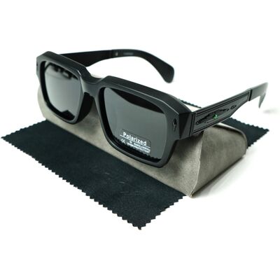 Okulary przeciwsłoneczne LUCKY POLARYZACYJNE Czarne Męskie Damskie ICONIC BLACK filtr UV400 duże klasyczne luksusowe Okulary przeciwsłoneczne LUCKY POLARYZACYJNE Czarne Męskie Damskie ICONIC BLACK filtr UV400 duże klasyczne luksusowe
