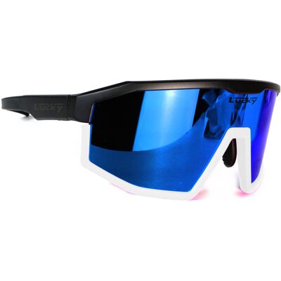 Okulary Sportowe LUCKY Rebel Rowerowe biegowe Bieganie Black White blue Damskie Przeciwsłoneczne Lustrzane Kolarskie na rower do Biegania Okulary Sportowe LUCKY Rebel Rowerowe biegowe Bieganie Black White blue Damskie Przeciwsłoneczne Lustrzane Kolarskie na rower do Biegania