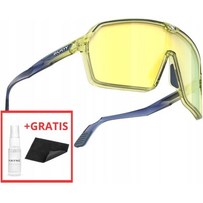 Pro-Ject Rudy Project Okulary Rowerowe Sportowe Spinshield Crystal Blue Żółte +płyn Pro-Ject Rudy Project Okulary Rowerowe Sportowe Spinshield Crystal Blue Żółte +płyn