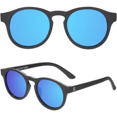 Babiators Okulary Dla Dzieci (Polaryzacja) 'Keyhole Jet Black' Cobalt Blue Mirrored Lenses Polarized (2023) - Rozmiar : 0-2+ Babiators Okulary Dla Dzieci (Polaryzacja) 'Keyhole Jet Black' Cobalt Blue Mirrored Lenses Polarized (2023) - Rozmiar : 0-2+