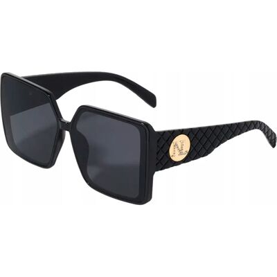 Okulary Przeciwsłoneczne Nicole Lee Pikowane Zauszniki Czarne Eleganckie Okulary Przeciwsłoneczne Nicole Lee Pikowane Zauszniki Czarne Eleganckie