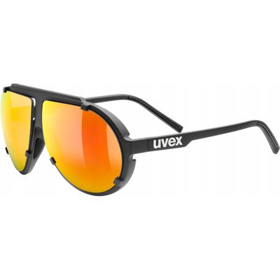 Okulary przeciwsłoneczne UVEX Esntl Pina black matt/miror red OS Okulary przeciwsłoneczne UVEX Esntl Pina black matt/miror red OS