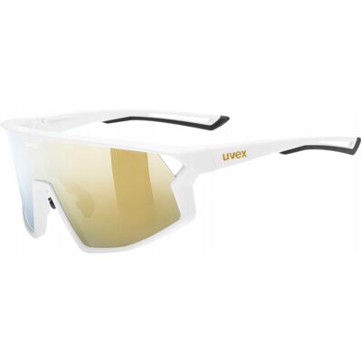 Okulary rowerowe przeciwsłoneczne UVEX Skyryse white matt/mirror gold (S3) Okulary rowerowe przeciwsłoneczne UVEX Skyryse white matt/mirror gold (S3)
