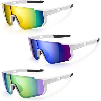 Inny producent Okulary Sportowe 3 Sztuki 15x135cm Polaryzacyjne Uv400 Lekkie Inny producent Okulary Sportowe 3 Sztuki 15x135cm Polaryzacyjne Uv400 Lekkie