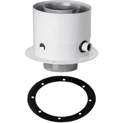 SPIROFLEX 60/100 adapter FKP z króćcami pomiarowymi biały SPIROFLEX 60/100 adapter FKP z króćcami pomiarowymi biały