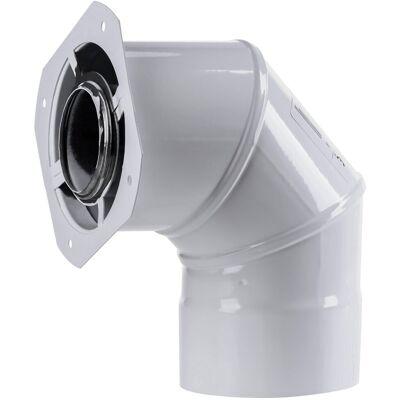 SPIROFLEX 60/100 Adapter Imk (Kolanowy) Z Odskraplaczem Biały SPIROFLEX 60/100 Adapter Imk (Kolanowy) Z Odskraplaczem Biały