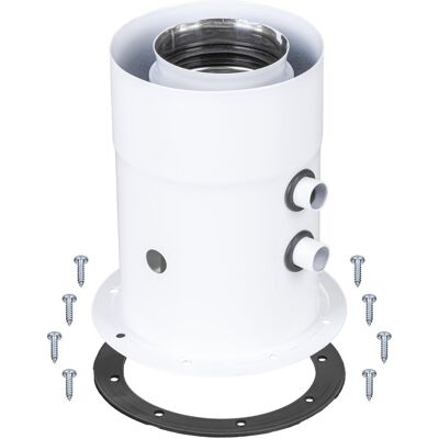 SPIROFLEX 60/100 Adapter Kondensacyjny T Z Odskraplaczem Biały SPIROFLEX 60/100 Adapter Kondensacyjny T Z Odskraplaczem Biały