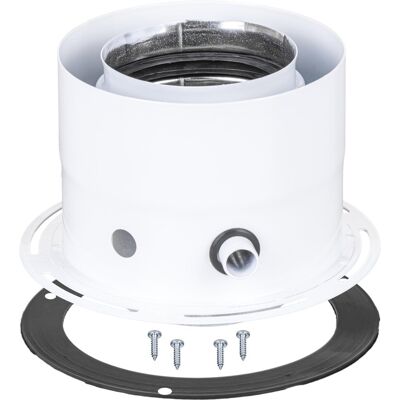 SPIROFLEX 80/125 adapter JCM prosty z króćcami pomiarowymi biały SPIROFLEX 80/125 adapter JCM prosty z króćcami pomiarowymi biały