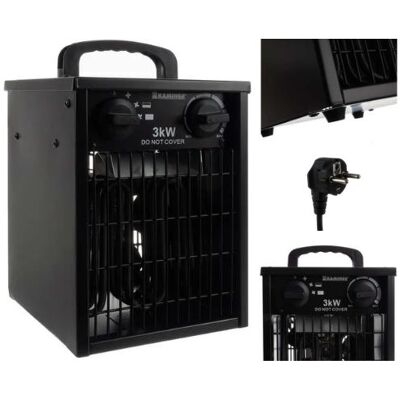 Bemi Mocna Nagrzewnica 3000W Farelka Grzejnik Dmuchawa Z Termostatem Bemi Mocna Nagrzewnica 3000W Farelka Grzejnik Dmuchawa Z Termostatem