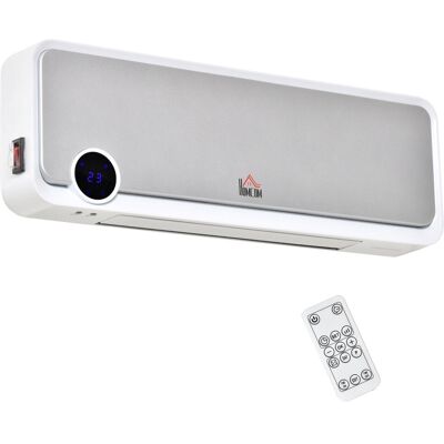 Ceramiczny grzejnik ścienny HOMCOM 2000 W z pilotem, 3 tryby pracy, wyświetlacz LED, 12-godzinny timer, szybki grzejnik do salonu, sypialni, łazienk.. Ceramiczny grzejnik ścienny HOMCOM 2000 W z pilotem, 3 tryby pracy, wyświetlacz LED, 12-godzinny timer, szybki grzejnik do salonu, sypialni, łazienk..