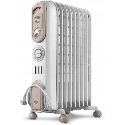 Inny producent De'Longhi Vento V550918T Grzejnik Olejowy 1800W Timer 9 Elementów do 50m³ Inny producent De'Longhi Vento V550918T Grzejnik Olejowy 1800W Timer 9 Elementów do 50m³