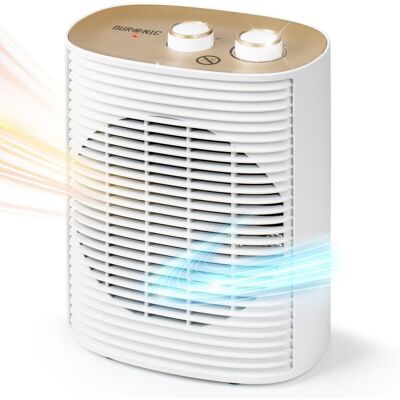 Duronic HV32 WE Termowentylator farelka elektryczna mini grzejnik elektryczny z termostatem przenośny 2 tryby grzania nagrzewnica kolor biały Duronic HV32 WE Termowentylator farelka elektryczna mini grzejnik elektryczny z termostatem przenośny 2 tryby grzania nagrzewnica kolor biały