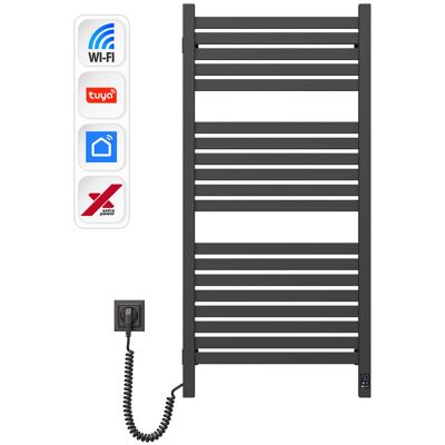 NAVIN Elektryczny Grzejnik Łazienkowy CZARNY AVANGARD X 480х1000 lewa, WiFi NAVIN Elektryczny Grzejnik Łazienkowy CZARNY AVANGARD X 480х1000 lewa, WiFi
