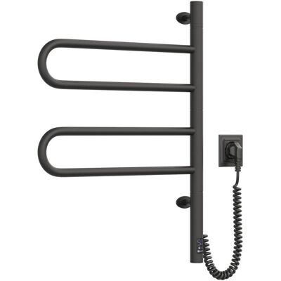 NAVIN Elektryczny grzejnik łazienkowy CZARNY FOUETTE Sensor 480х600 NAVIN Elektryczny grzejnik łazienkowy CZARNY FOUETTE Sensor 480х600