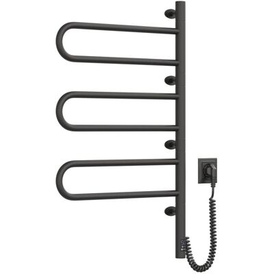 NAVIN Elektryczny Grzejnik Łazienkowy CZARNY FOUETTE Sensor 480х800 NAVIN Elektryczny Grzejnik Łazienkowy CZARNY FOUETTE Sensor 480х800