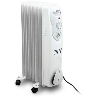 Elektryczny Grzejnik Olejowy 1500W Biały 7 żeberkowy L BITUXX Elektryczny Grzejnik Olejowy 1500W Biały 7 żeberkowy L BITUXX