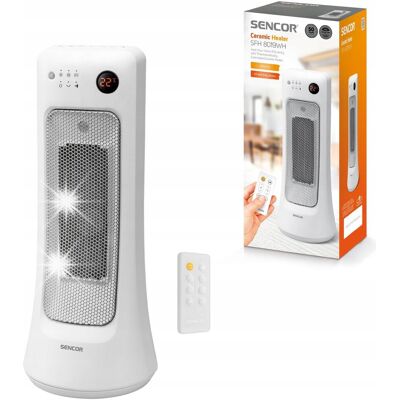 Grzejnik ceramiczny Sencor SFH 8019WH 2000W termowentylator oscylacja Grzejnik ceramiczny Sencor SFH 8019WH 2000W termowentylator oscylacja