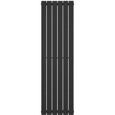 Rybarz Sp. z o.o. Grzejnik dekoracyjny panelowy pionowy 1600x468 czarny, wersja pojedyncza Rybarz Sp. z o.o. Grzejnik dekoracyjny panelowy pionowy 1600x468 czarny, wersja pojedyncza