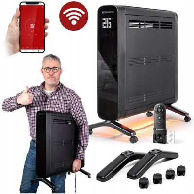 Termofol GRZEJNIK ELEKTRYCZNY KONWEKTOR z termostatem 2000W szkalny wyświetlacz WiFI Termofol GRZEJNIK ELEKTRYCZNY KONWEKTOR z termostatem 2000W szkalny wyświetlacz WiFI