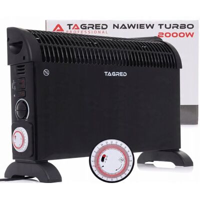 inna (Inny) Grzejnik Elektryczny Konwektorowy Mocny Z Termostatem Turbo Timer 2000W inna (Inny) Grzejnik Elektryczny Konwektorowy Mocny Z Termostatem Turbo Timer 2000W