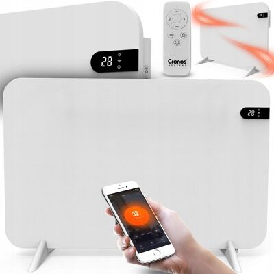 CRONOS GRZEJNIK ELEKTRYCZNY NA PODCZERWIEŃ PANEL PROMIENNIK IR 450W WiFi NÓŻKI CRONOS GRZEJNIK ELEKTRYCZNY NA PODCZERWIEŃ PANEL PROMIENNIK IR 450W WiFi NÓŻKI