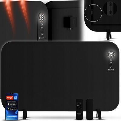 CRONOS GRZEJNIK ELEKTRYCZNY NA PODCZERWIEŃ PANEL PROMIENNIK IR 750W WiFi NÓŻKI CRONOS GRZEJNIK ELEKTRYCZNY NA PODCZERWIEŃ PANEL PROMIENNIK IR 750W WiFi NÓŻKI