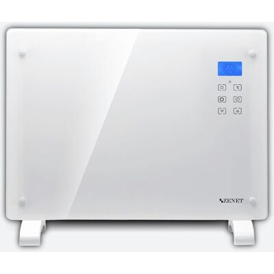 Grzejnik konwektorowy szklany Zenet ZET-526, Biały, 1500W Grzejnik konwektorowy szklany Zenet ZET-526, Biały, 1500W