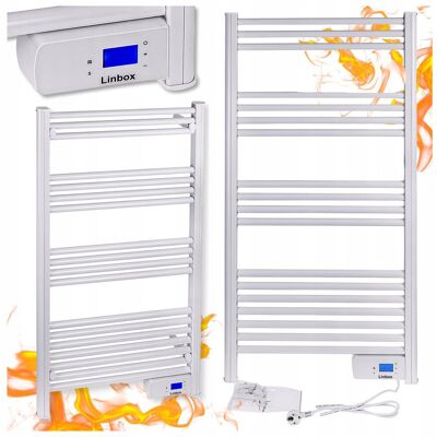 Zlaro GRZEJNIK ŁAZIENKOWY ELEKTRYCZNY 500W PROGRAMATOR LCD DRABINKA ŚCIENNA BIAŁY Zlaro GRZEJNIK ŁAZIENKOWY ELEKTRYCZNY 500W PROGRAMATOR LCD DRABINKA ŚCIENNA BIAŁY