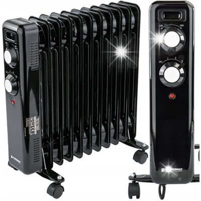 Inny producent GRZEJNIK OLEJOWY ELEKTRYCZNY 2500W 11 ŻEBER KALORYFER MOCNY TERMOSTAT KÓŁKA Inny producent GRZEJNIK OLEJOWY ELEKTRYCZNY 2500W 11 ŻEBER KALORYFER MOCNY TERMOSTAT KÓŁKA