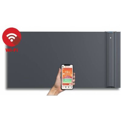 Szary ścienny elektryczny grzejnik Radialight 1500W Wi-Fi Szary ścienny elektryczny grzejnik Radialight 1500W Wi-Fi