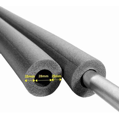 NMC Izolacja Termiczna Rur, Otulina Ø 28 Mm X 25 Mm, Długość 2m NMC Izolacja Termiczna Rur, Otulina Ø 28 Mm X 25 Mm, Długość 2m