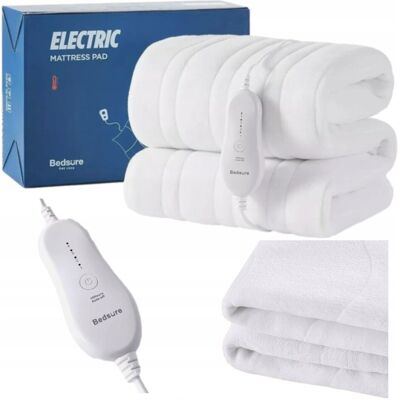 Inny producent Koc Elektryczny Mata Grzewcza Podkład Biały, 135 x 120, 4 Poziomy Grzania Inny producent Koc Elektryczny Mata Grzewcza Podkład Biały, 135 x 120, 4 Poziomy Grzania