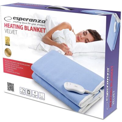Esperanza Koc Elektryczny Mata Grzewcza Polar Velvet 150x80 - 3 Poziomy Grzania Esperanza Koc Elektryczny Mata Grzewcza Polar Velvet 150x80 - 3 Poziomy Grzania