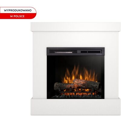 Kominek elektryczny 1400W 23' XHD LED Biały Diro Warmtec Kominek elektryczny 1400W 23' XHD LED Biały Diro Warmtec