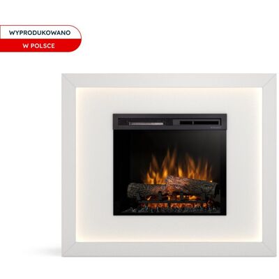 Kominek elektryczny 1400W 23' XHD, listwa LED Biały Litos Warmtec Kominek elektryczny 1400W 23' XHD, listwa LED Biały Litos Warmtec
