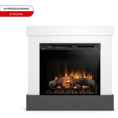 Kominek elektryczny 1400W 28' XHD LED Biały, Łupek Scivaro Diro Warmtec Kominek elektryczny 1400W 28' XHD LED Biały, Łupek Scivaro Diro Warmtec