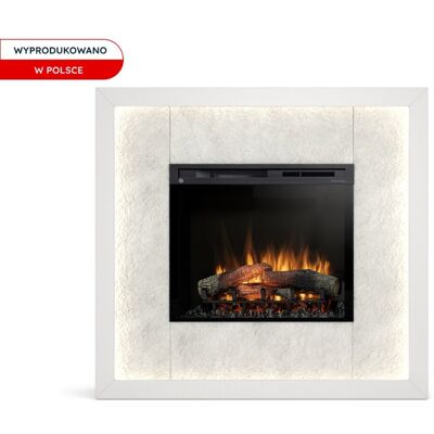 Kominek elektryczny 1400W 28' XHD, listwa LED Biały Mat, Crystal White, Litos Warmtec Kominek elektryczny 1400W 28' XHD, listwa LED Biały Mat, Crystal White, Litos Warmtec
